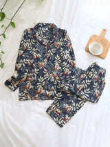 Printed Long Sleeve Pajama Set