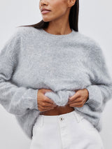 Solid Crew Neck Sweater