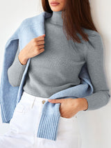 Turtleneck Knit Pullover