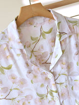 Floral Printed Cotton Pajama Set