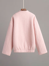 Stand Collar Fleece Teddy Jacket