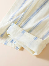 Cotton Stripe Couple Pajama Set