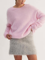 Solid Crew Neck Sweater