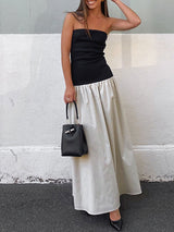 Sleeveless Pleated Maxi Dress