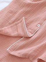 Cotton Stripe Button Down Nightgown