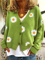 Single Breasted Daisy Cardigan