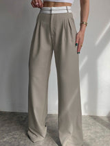 High Waist Wide Leg Long Pants