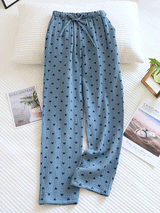 Cotton Hearts Printed Long Pajama Pants