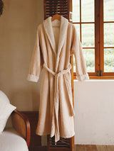 Kafiloe Thick Jacquard Sherpa Robe