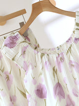 Cotton Tulip Short Sleeve Pajama Set