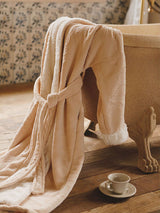 Kafiloe Thick Jacquard Sherpa Robe