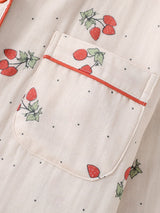 Little Strawberry Print Pajama Set