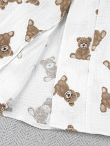 Two Pieces Long Sleeve Bear Print Lounge Set