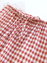 Cotton Check Printed Couple Pajama Pants