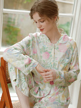 Kafiloe Pastel Garden Pajama Set