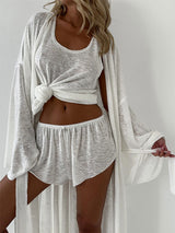 White Homewear 3-Piece Set