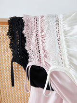 Kafiloe Lace Trim Camisole Pajama Set