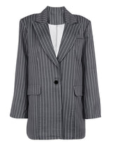 Striped Blazer Jacket & Mini Skirt Set