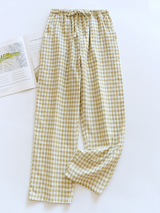 Cotton Check Printed Couple Pajama Pants