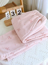 Flannel Print Long Pajama Pants