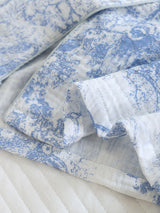 Vintage Printed Cotton Pajama Set