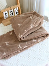 Flannel Print Long Pajama Pants