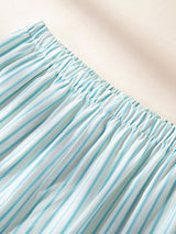 Kafiloe Striped Cotton Pajama Set