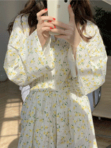 Cotton Floral Printed Nightdress