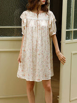 Floral Print Cotton Lounge Nightdress