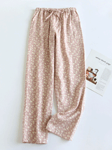 Vintage Floral Printed Long Pajama Pants