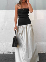 Sleeveless Pleated Maxi Dress