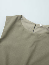 Sleeveless Tank Top & Skirt Set