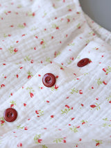 Small Flowers Sleeveless Pajama Set