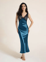 Kafiloe Lace Trim Camisole Nightgown