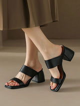 Square Toe Open Toe Sandals