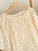 Cute Half Sleeve Pajamas Set