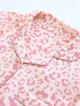 Leopard Long Sleeve Cotton Pajama Set