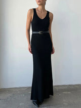 Knit Scoop Neck Maxi Dress