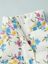 Zip-Up Printed Quilted Jacket