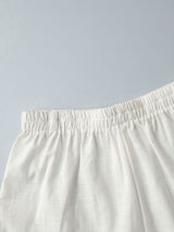 Lace-up Long Sleeve Shirt & Shorts Set