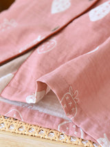 Strawberry Long Sleeve Cotton Pajama Set