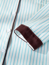 Kafiloe Striped Cotton Pajama Set