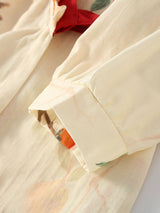 Persimmon Print Cotton Pajama Set