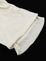 Solid Halter Neck Pleated Backless Set