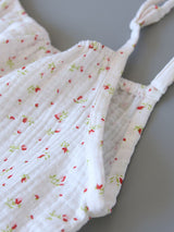 Small Flowers Sleeveless Pajama Set