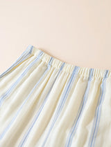 Cotton Stripe Couple Pajama Set