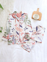 Printed Long Sleeve Pajama Set