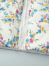 Zip-Up Printed Quilted Jacket