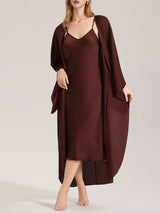 Kafiloe Soft Brown Two Piece Nightgown Set