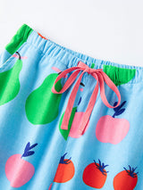 Fruits Printed Long Sleeve Pajamas